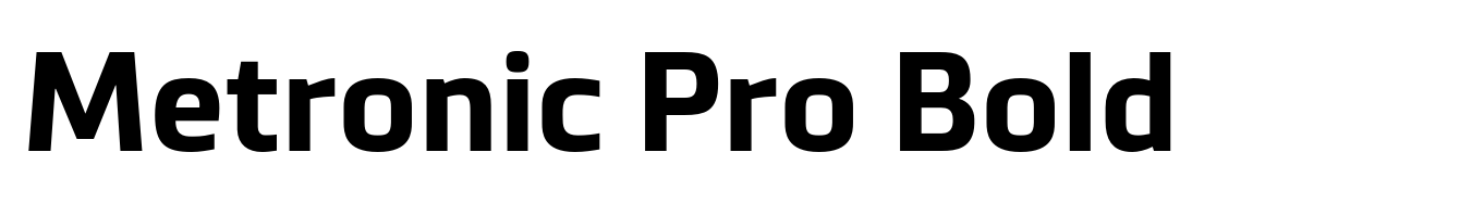 Metronic Pro Bold